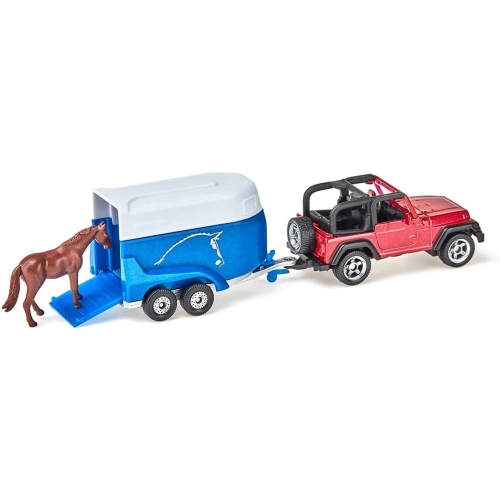 Jeep Z Przyczepą Na Konie model metalowy SIKU S1651